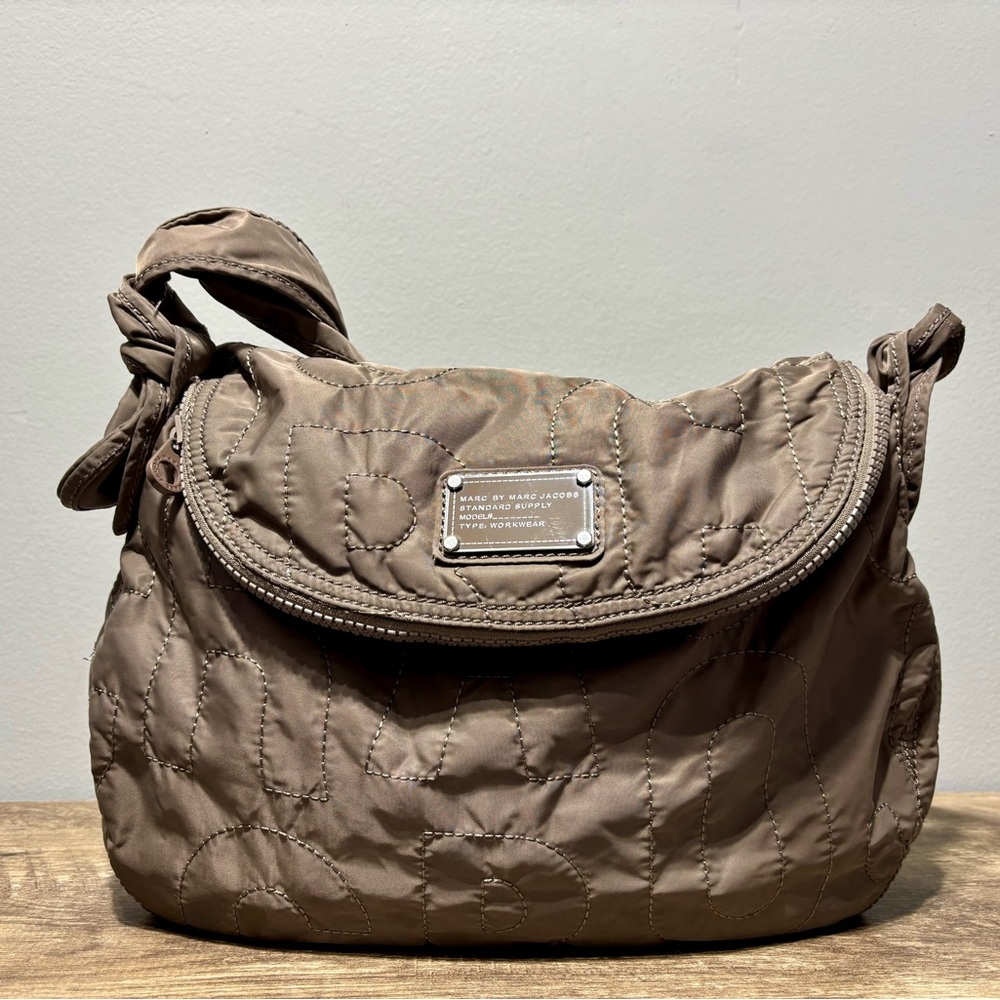 Marc Jacobs Brown Quilted Shoulder Bag